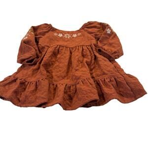 Little Co by Lauren Conrad Baby Girl 6M Copper Fall Dress